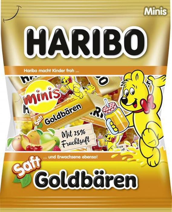 Haribo Minibeutel Saft-Goldbaren