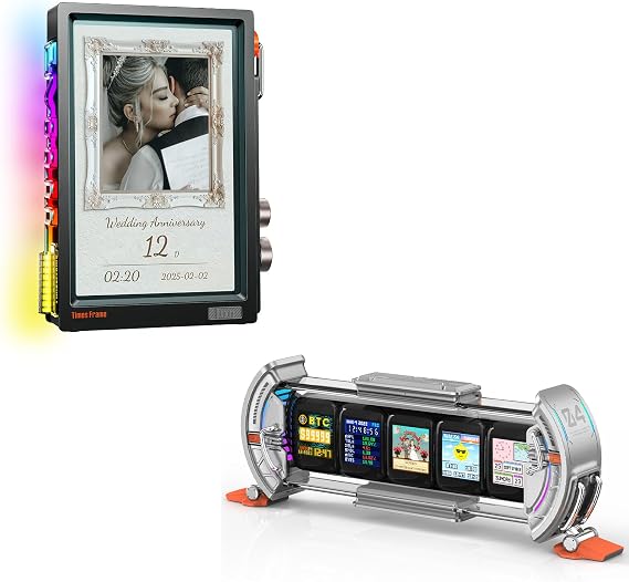 Divoom Times Gate Silver Times Frame Black