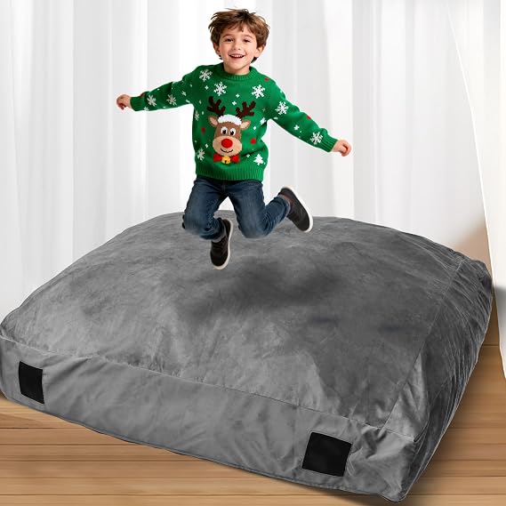 WOUDY Crash Mats for Kids Sensory, Sensory Pads for Autistic Children,Soft Foam Landing Zone, Soft, High-Density Foam Landing Zone Provides Safe Sensory, with Washable Cover