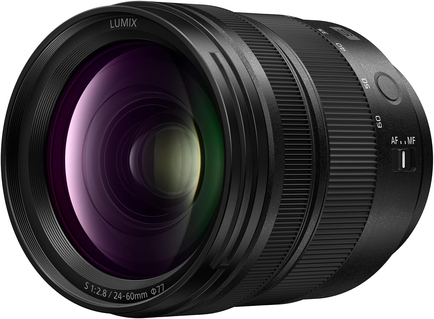 Panasonic LUMIX S-E2460E 24-60mm F2.8 L-Mount Lens, Compact Full Frame Wide-Angle Zoom, 0.19m Close Focus, Dust/Splash/Freeze-Resistant, Black