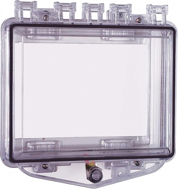 Safety Technology International, Inc. Enclosure,Open,Clear,Ext. Key Lock