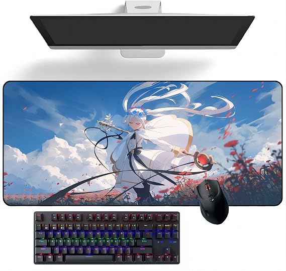 Anime Mouse pad Frieren: Beyond Journey's End Anime Mouse Pads Deskmat Keyboard Mat Large Mouse Pads, 300mm*700mm*3mm