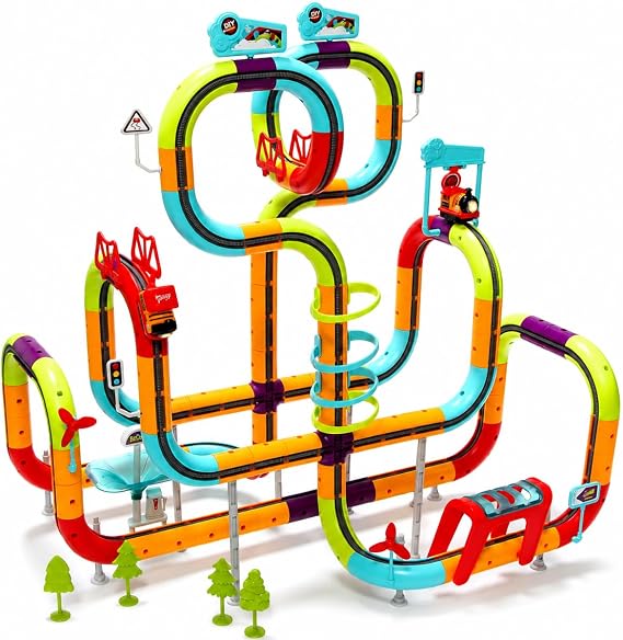 Electric Train Set Race Track for Kids 3 4 5 6 7 8 Years Old
