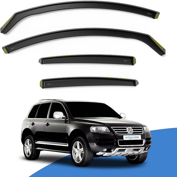 EdgeVisors Wind Deflectors for Volkswagen VW Touareg MK1 5 Door SUV 4pc | 4pc Set, In-Channel Rain Guards & Accessories
