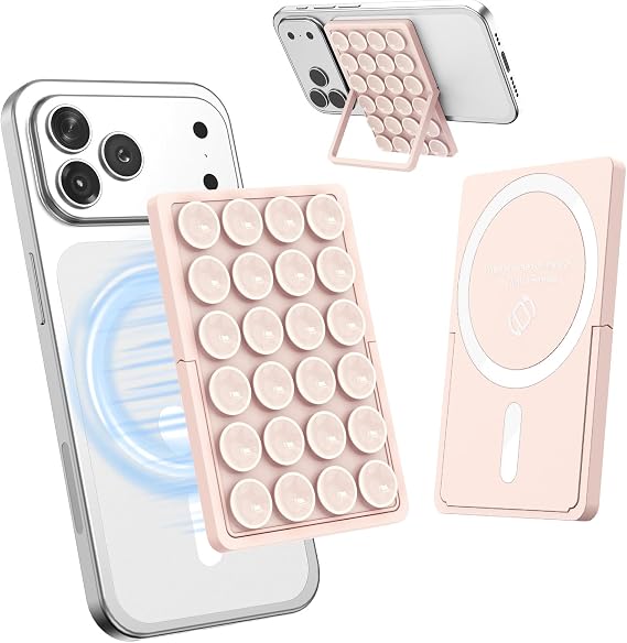 KADES MagSafe Phone Grip with 24 Suction Cups & Adjustable Stand