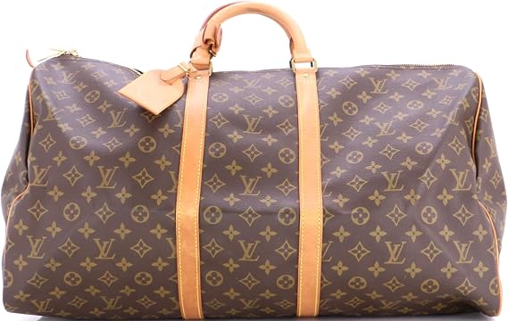 Pre-Loved Keepall Bag Monogram Canvas 55, Brown