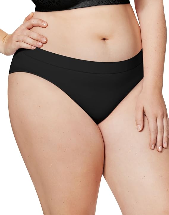 JUST MY SIZE womens 5-pack Ultra Soft Bikini