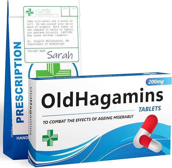 OldHagamins - Milestone Birthday Gifts for Women - Funny Gag Gift for 30th 40th 50th 60th 70th Birthday - Unusual Unique Presents for Her, Mum, Wife,