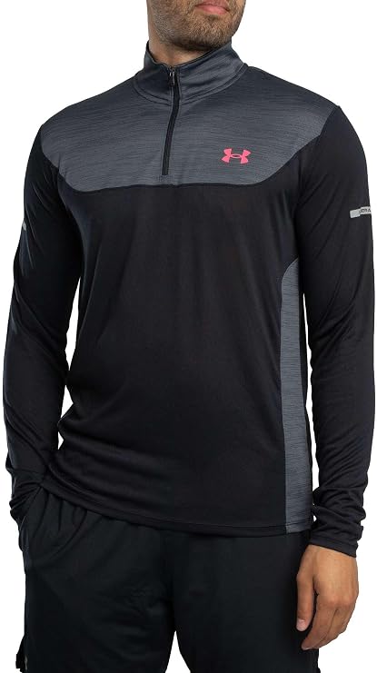 Under Armour Men's Tech Utility 1/4 Track Top, Black, XXL
