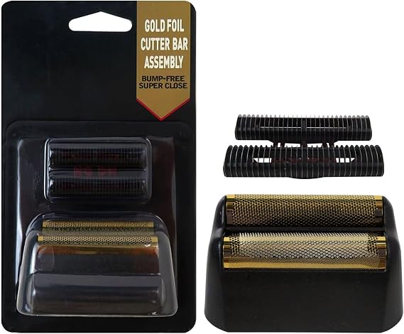 Shaver Replacement Foil and Cutter Bar Assembly for Wahl Professional 5-Star Series Finale Shaver (#8164) - Black Gold by Huoptl