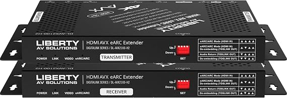 DL-AVX2100-H2 Advanced HDMI 2.0 Over AVX Extender Set, 4K60 4:4:4, DTS-HD, Dolby TrueHD, 7.1ch Digital Audio