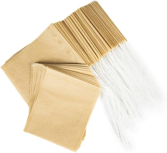 Tea Bags Empty Paper Tea Filter Bags Disposable Infuser with Drawstring,100 pcs (Original)