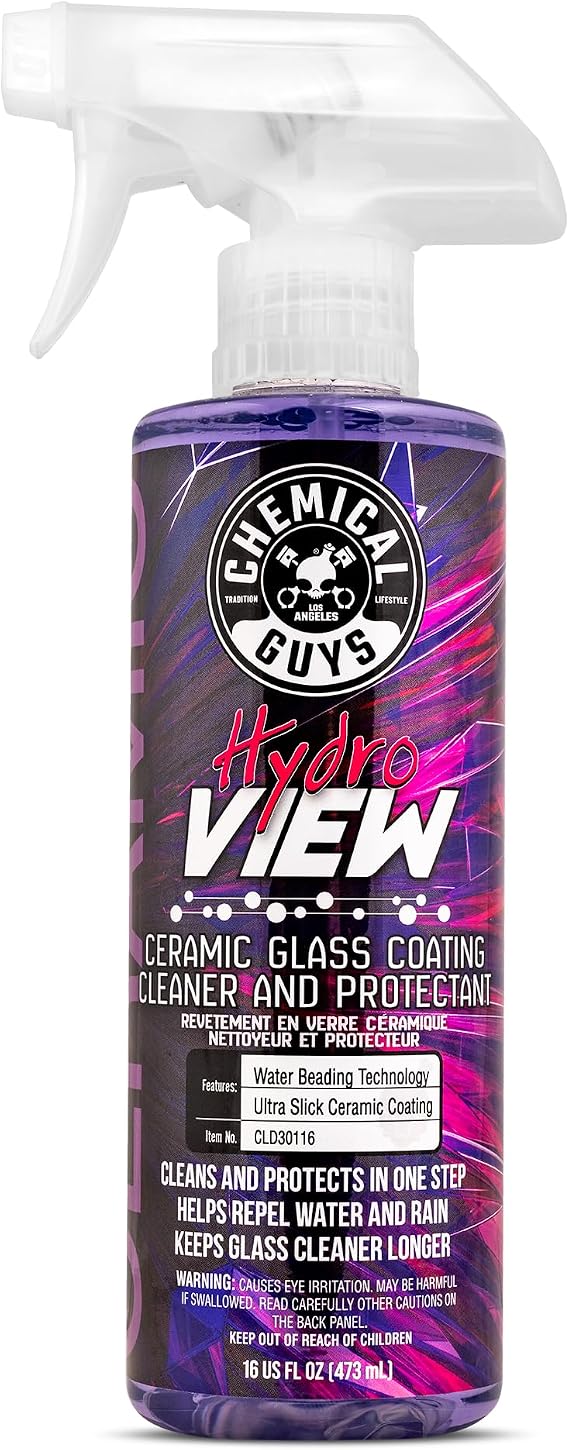 Chemical Guys, HydroView Ceramic Glass Cleaner & Coating for Windows, 16 oz