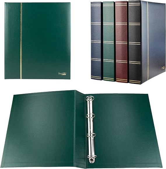 Prophila Collection Maxi Ring Binder for Loose Insert Sheets Variable Filing Green
