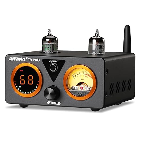 AIYIMA T9PRO 200W 2.1 Channel TPA3250 Tube Bluetooth DAC Stereo Amplifier
