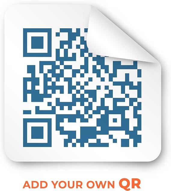 QR Code Stickers Custom - Custom QR Code Sign - High-Resolution QR-Code Labels for Storefronts, Packaging & Promotions