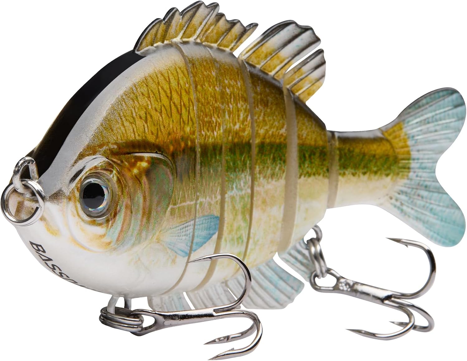 BASSDASH SwimPanfish Multi Jointed Panfish Bluegill Swimbaits Hard Topwater Bass Lures Fishing Lure Crank Saltwater 3.5in0.85oz