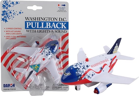 Daron Washington DC Pullback Plane with Light and Sound