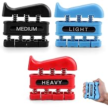 Grip Trainer, Three Types of Finger Strengthener, Grip Strength Trainer with Different Grip Strength Levels, Can Be Used for Daily Training with Friends to Exercise Hand Strength