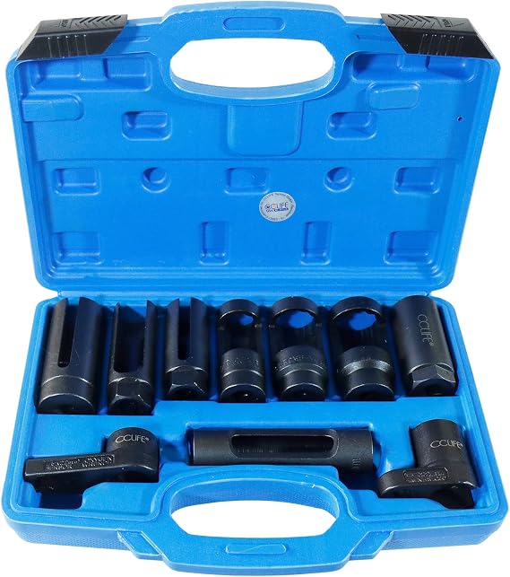 CCLIFE Lambda Sensor Key Set 10-Piece Nut Insert Tool