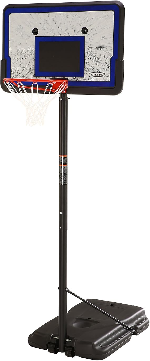 Lifetime Portable Basketball Hoop, Height Adjustable 7.5-10 Ft, Impact 44 Inch Backboard
