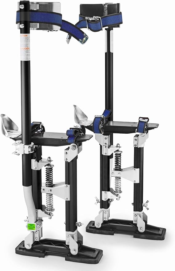 GypTool Pro 24" - 40" Drywall Stilts - Black