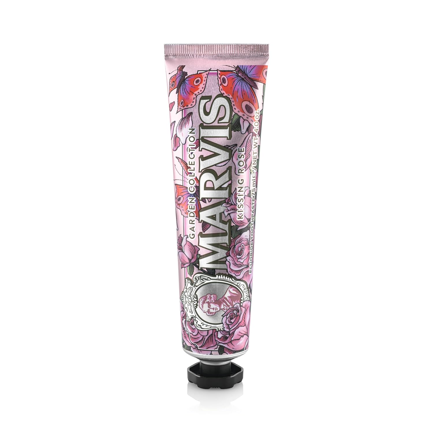 Marvis Kissing Rose Limited Edition Toothpaste 75 ml Sensational Flavoured Toothpaste for Long Lasting Freshness