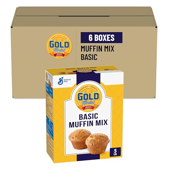 Gold Medal Basic Muffin Mix, 5 Lb Box (Pack of 6)