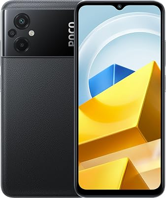 Xiaomi Poco M5 4G LTE GSM 64GB  4GB 50MP Triple Camera 6.58 Octa Core NOT for USA Market Global Unlocked  wFast 51w Car Charger Black Global Version