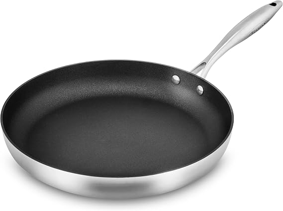 Scanpan CX+ 12.5" Fry Pan - Stratanium Plus Nonstick - 5-ply Stainless Steel