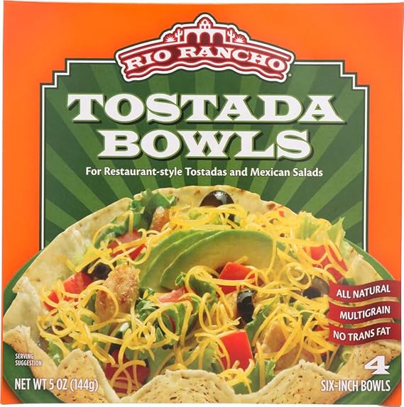 Rio Rancho Tostada Bowls, 4-Count by Source Atlantique, Inc