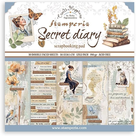 Secret Diary 12X12 Pad