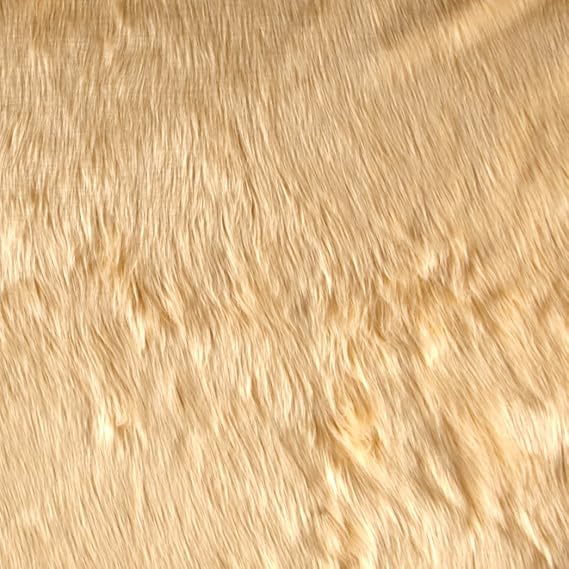 Shannon Faux Fur Luxury Shag Camel, Fabric by the Yard