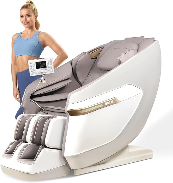 ROTAI Massage Chair 3D Neck Lower Back Relax Release Tightness