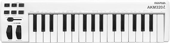 MIDIPLUS AKM320L MIDI Keyboard Controller, white, 32-key