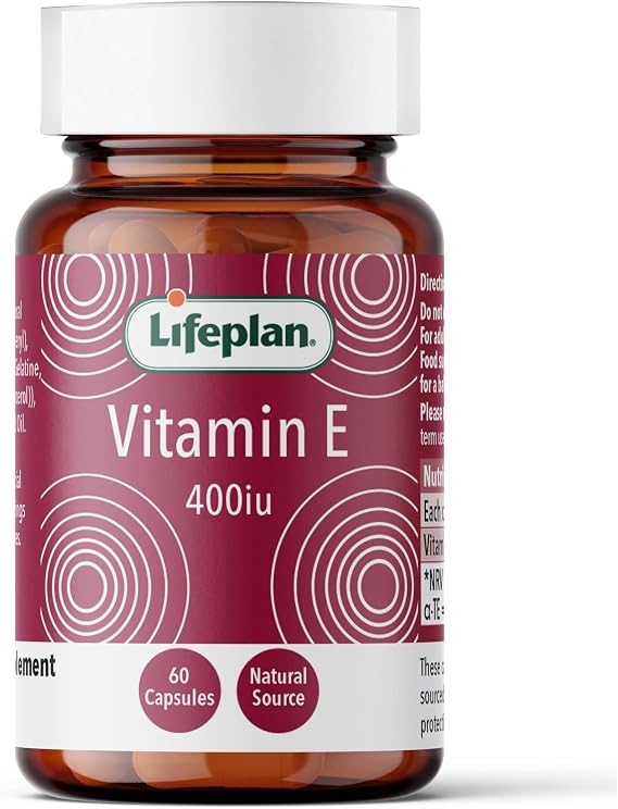 Lifeplan Vitamin E 400 IU High Strength Supplement 60 Capsules