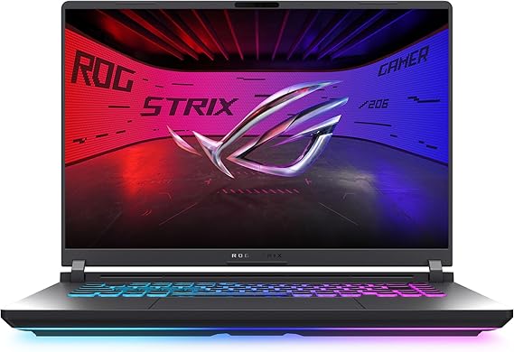 ASUS ROG Strix G16 (2025) Gaming Laptop, 16 FHD+ 16:10 165Hz/3ms Display, NVIDIA GeForce RTXTM 5050 Laptop GPU, Intel CoreTM i7 Processor 14650HX, 16GB DDR5, 1TB PCIe Gen 4 SSD, Wi-Fi 7, Win 11 Home