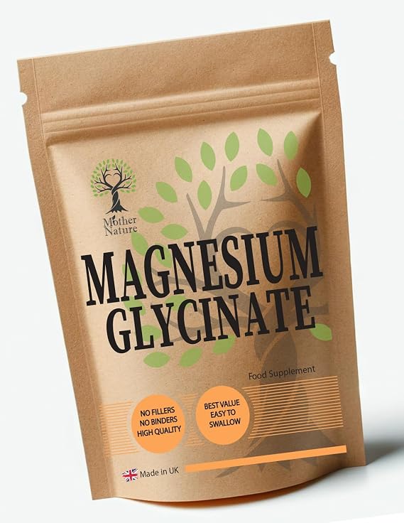 Magnesium Glycinate 650mg – Vegan Capsules – High Absorption Chelated Magnesium Supplement – UK Made – Clean, Additive-Free, Eco-Friendly Packaging (60 Capsules)
