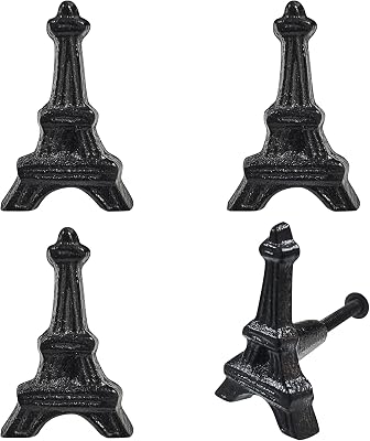 Eiffel Tower Cabinet Knobs,4 Pcs Drawer Handle,Kitchen Cupboard Pulls Handles, Home Funiture Decoration