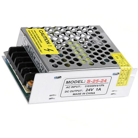 24V LED Driver 24W Power Supply 1A, AC 110/220 to 24 Volt DC Transformer