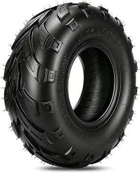HIAORS 145/70-6 145 70-6 Tire Tubeless for Coleman CC100X CT100U Baja Dirt Bug Doodle Bug DB30 Monster Moto MMB80 MMB105 Motovox MBX10 MBX11 GMB100 RT100 Mini Bike Kazuma Roketa 110cc ATV Quad Go Kart