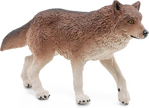 Papo - Realistic Wolf Figure - Ages 3+ Wild Life Collection - Educational Play Forest Animals - Gift Idea Toy for Girls and Boys