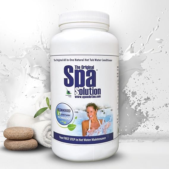 Spa Solution Original All in-One, All Natural, Enzyme Based, Non Toxic, Non Allergenic, Environmentally Friendly, Hot Tub Water Conditioner 16oz
