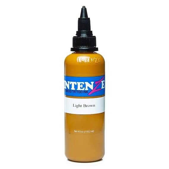 Intenze Light Brown Tattoo Ink 4oz