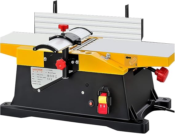 Benchtop Planer Thicknesser, Portable Electric Jointers Woodworking Planer 12000R/Min Desktop Wood Planer For Wood Cutting Thickness