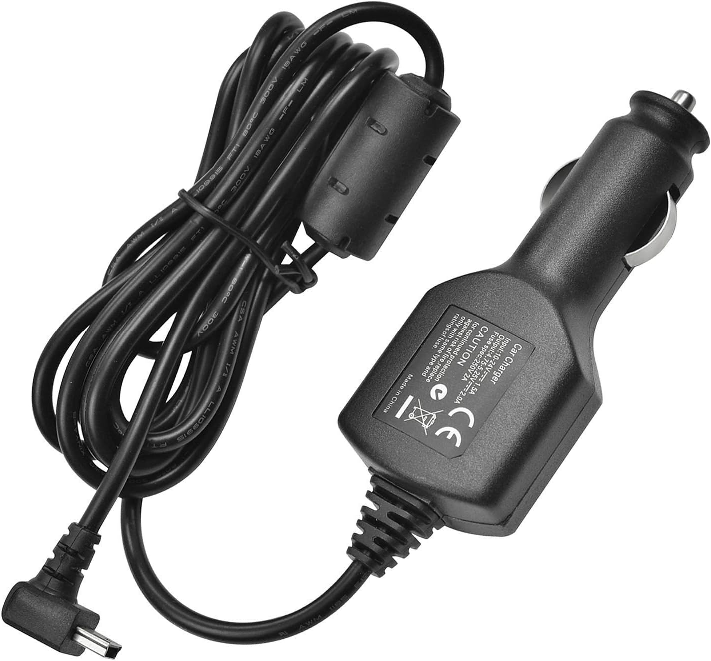 Replacement Car Charger Cable Cord for Garmin TA20 Traffic Antenna Charger for Garmin Nuvi GPS 200 57LM 67 C255 2539LMT 2597LMT Dashcam Drive Touch RV 760LMT VIRB zumo