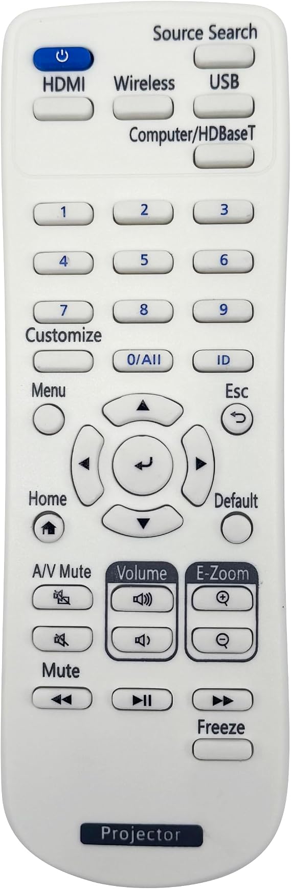 Replacement for Epson 223449100 Remote Control | Compatible with Epson EB-L690E, EB-L690U, EB-L695SU, EB-L790SE, EB-L790U, EB-L795SE, EB-L890E, EB-L890U, EB-L895E Projectors