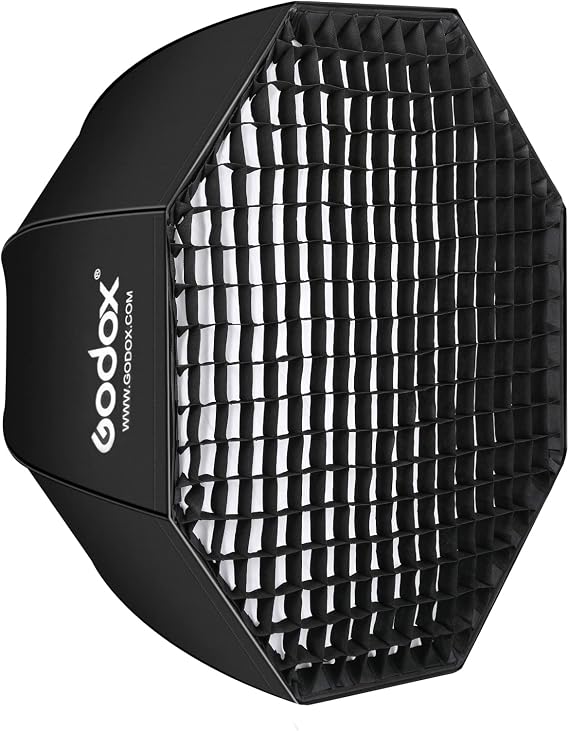 Godox SB-UE Octagon Softbox 47"/120cm Umbrella Softbox Reflector with Honeycomb Grid for Speedlight Flash (Bowens Mount)