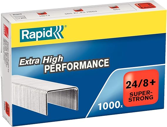 Rapid Staples, Pack of 1000 24/8 mm