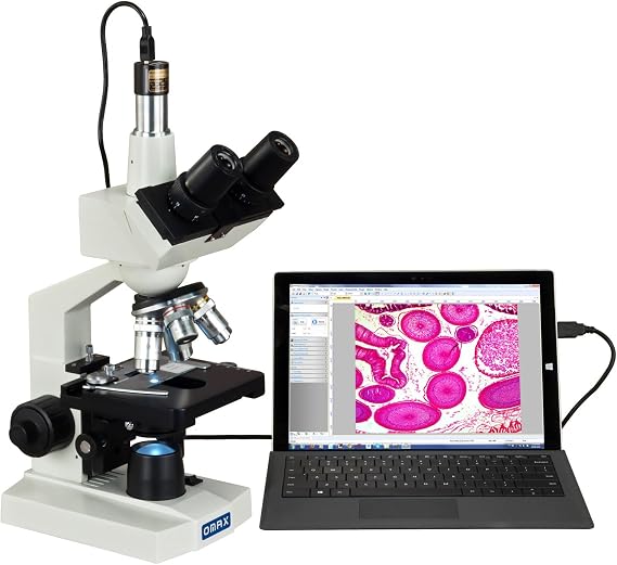 OMAX M83EZ-C30S 2500X LED Digital Trinocular Lab Compound Microscope